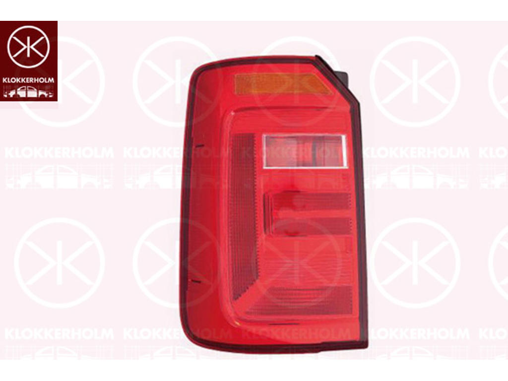 Tail Light Assembly, for vehicles with tailgate, without bulb holder, Left