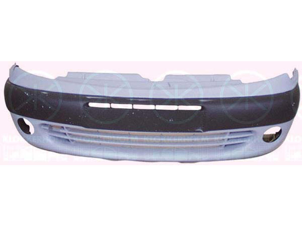Bumper, Partial primed, Front, with hole(s) for fog lights