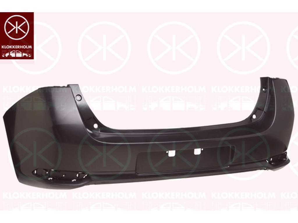 Bumper, Rear, black, Trim Level: Facelift