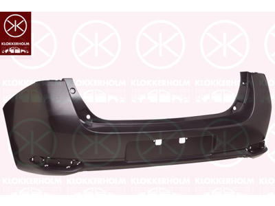 Bumper, Rear, black, Trim Level: Facelift