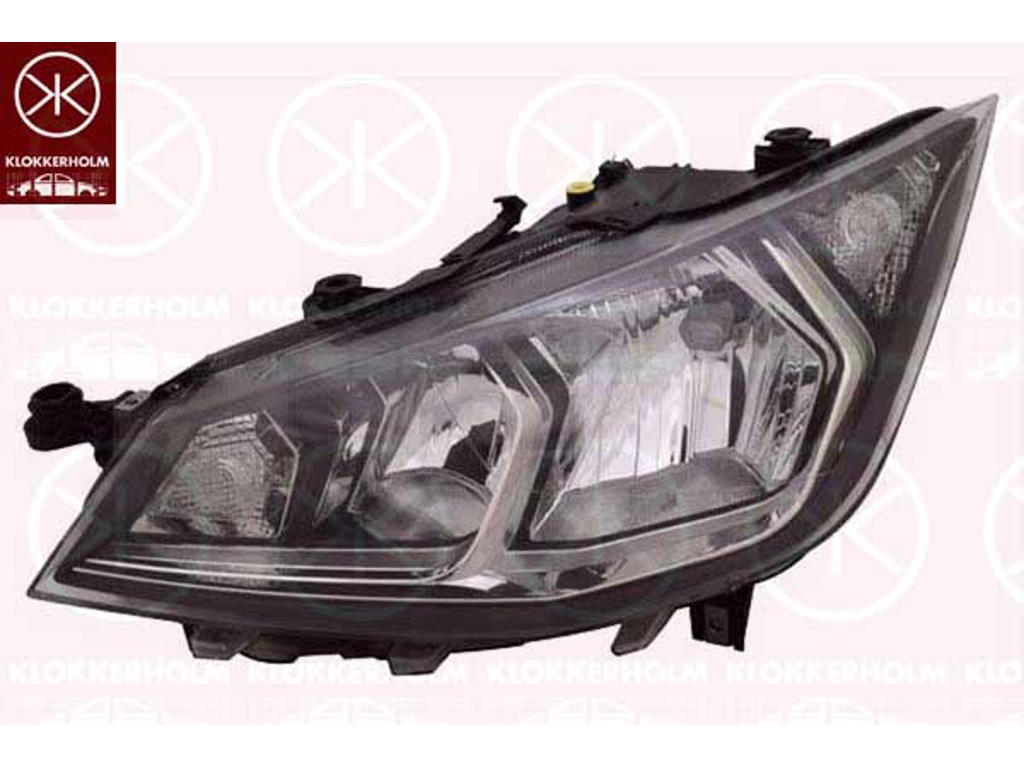 Headlight, Left, H7/H7, with motor for headlamp levelling, with daytime running light