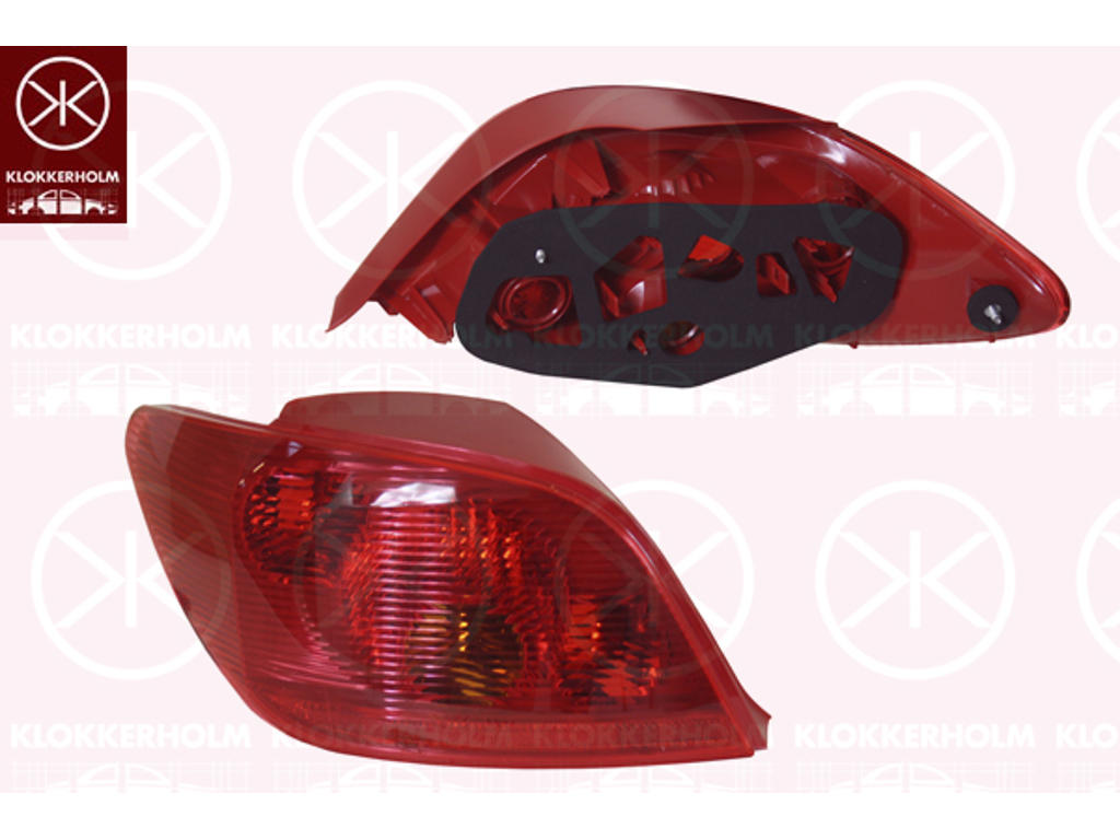 Kombinationsbackljus, utan lamphållare, Vänster