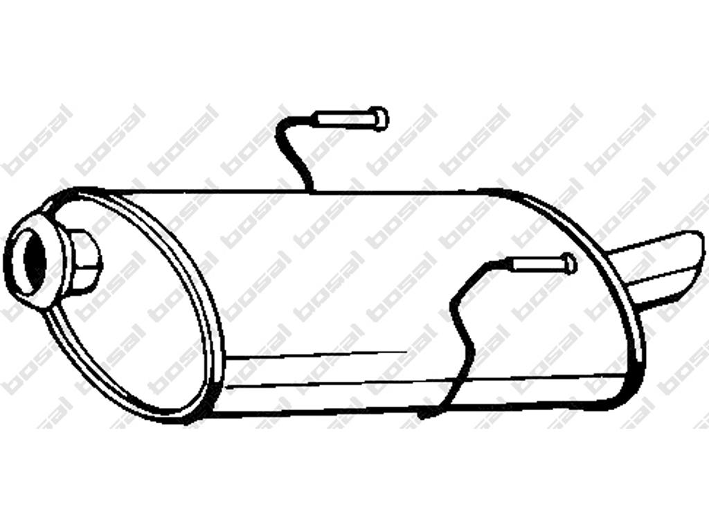 Silencieux arrière, dautres articles nécessaires: cf. liste daccessoires:  