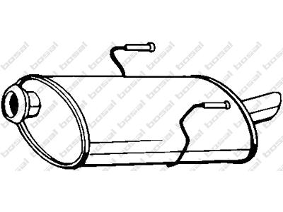 hátsó hangtompító, további szükséges cikkek lásd tartozéklista:  