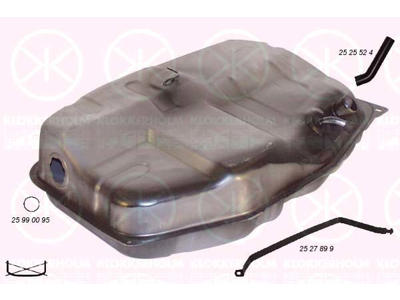 Fuel Tank, not inj., 48L, with gaskets/seals