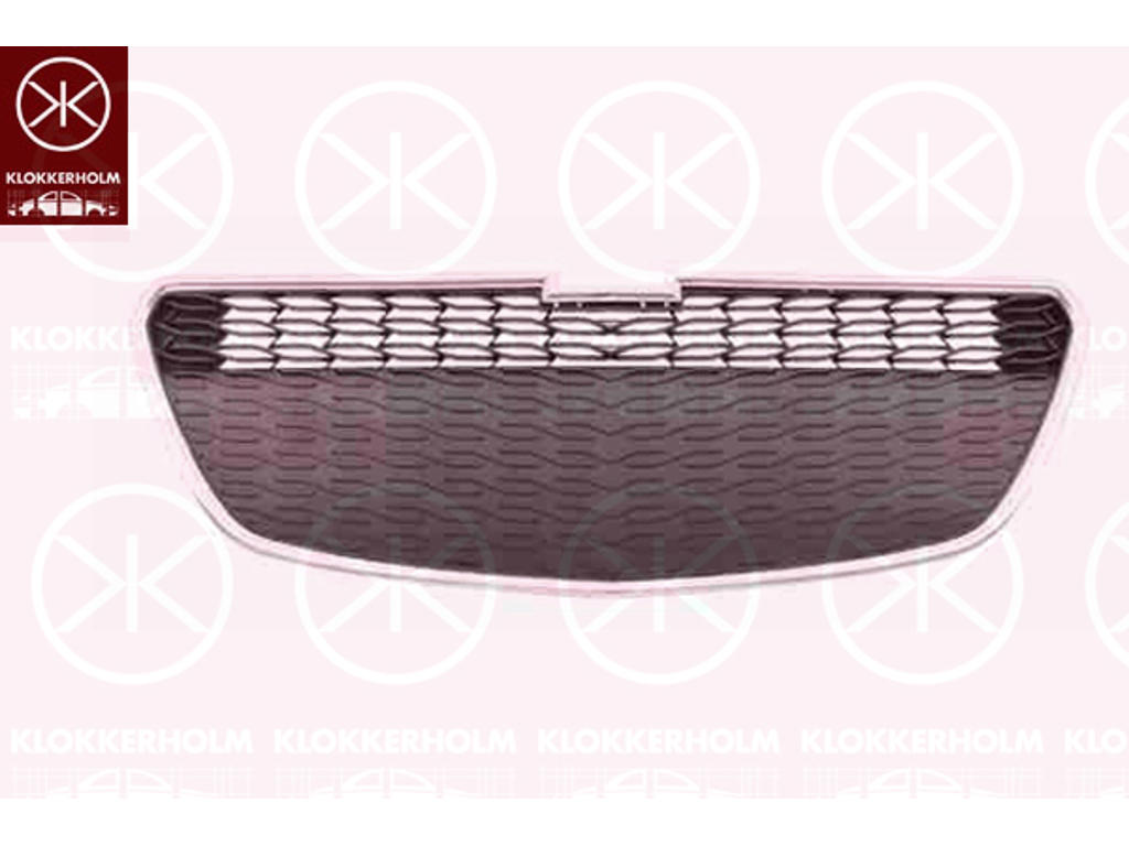 Ventilation Grille, bumper, Front, Centre Section, not for vehicle equipment line/variant: LTZ,SPORT, chrome/black