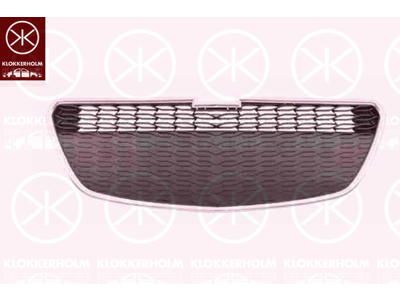 Ventilation Grille, bumper, Front, Centre Section, not for vehicle equipment line/variant: LTZ,SPORT, chrome/black