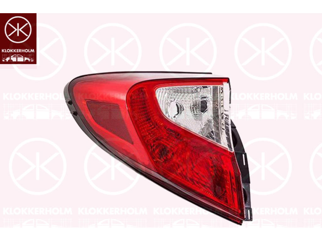 Baglygte, højre, ydre del, LED, ULO