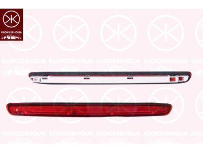 Auxiliary Stop Light, for vehicles with tailgate, LED
