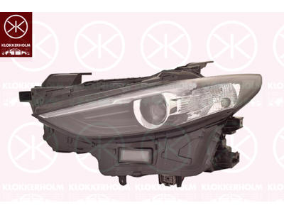 Headlight, Right, LED, W21/5W, with motor for headlamp levelling