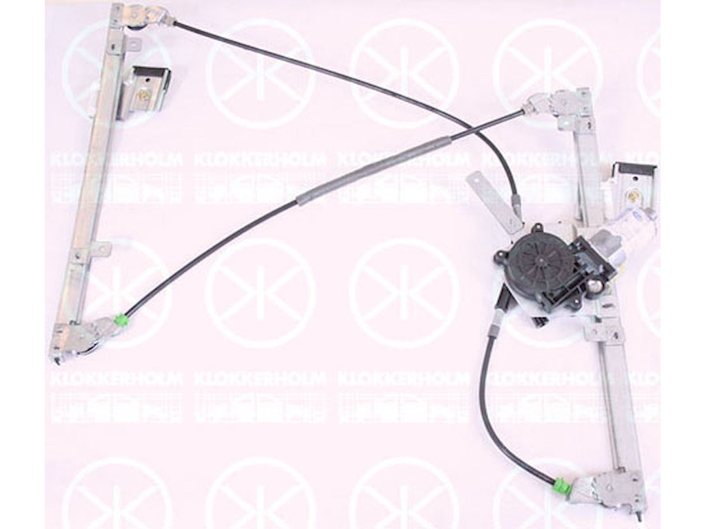 Zvedací zarízení oken, 4-dv, levá prední, elektrický, bez komfortních funkcí, s elektromotorem, Pocet kontaktu zástrcky: 2