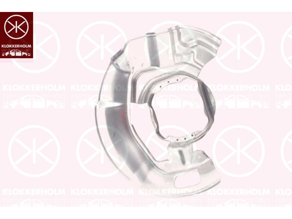 Bromssköld, framaxel vänster, aluminium