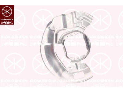 Bromssköld, framaxel vänster, aluminium