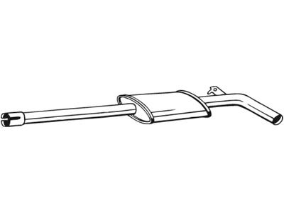 Centre Muffler, See accessories list for additionally required parts:  
