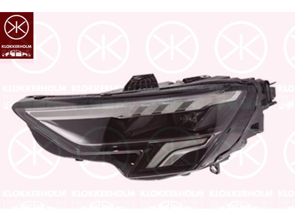 Forlygte, Standard, LED, højre, med kørelys (LED), med indstillingsmotor for LWR, Valeo