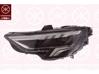 Forlygte, Standard, LED, højre, med kørelys (LED), med indstillingsmotor for LWR, Valeo