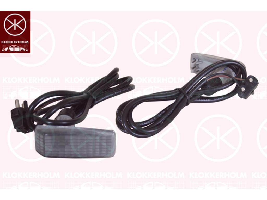 Direction Indicator, with bulb holder, smoke grey, lateral installation