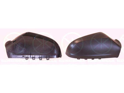 Housing, exterior mirror, black, Right