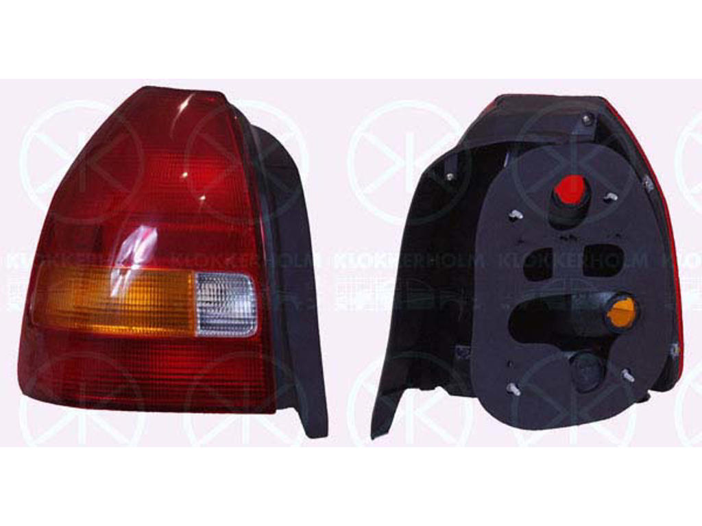 Tail Light Assembly, without bulb holder, Left, Indicator Colour: yellow