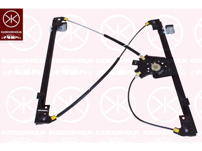 Fönsterhiss, 2-drs, OE-type, utan elmotor, elektrisk, till höger fram