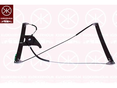 Window Regulator, 2-dr, OE-type, without electric motor, with comfort function, Electric, Left