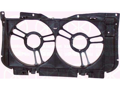 Frontpanel, indre del, Dobbelt ventilator, plastik, Kompletdel