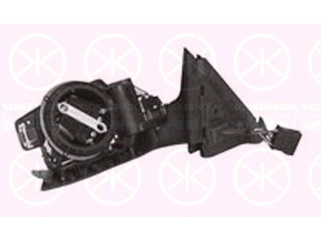 Exterior Mirror, without mirror glass, for electric mirror adjustment, Right