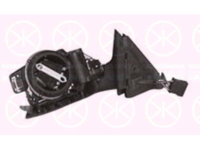 Exterior Mirror, without mirror glass, for electric mirror adjustment, Right