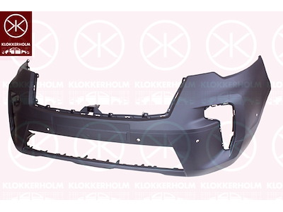 Stötfångare, m/grundlack, med hål för parkeringshjälpssystem, Fram, Antal borrningar: 6
