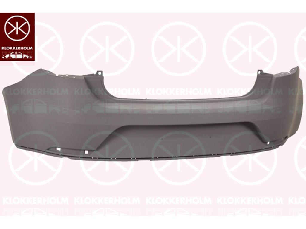 Bumper, w/primer, 3-drs, Rear, not for trim level: CUPRA