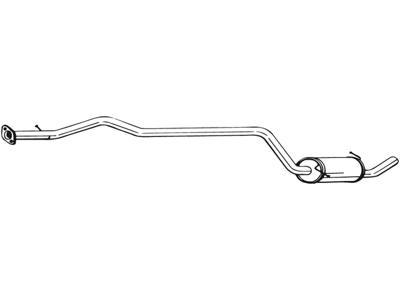 Centre Muffler, See accessories list for additionally required parts:  