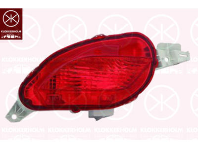 Dimbakljus, Vänster, röd, utan lamphållare