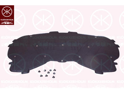 Engine Compartment Noise Insulation, Centre Section, Fitting Position: Bonnet