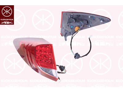 Tail Light Assembly, Right, Model Year from: 2015, Outer section, LED, PY21W