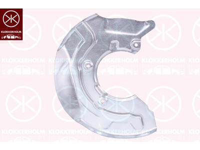 Splash Guard, brake disc, Front Axle Right, for brake disc diameter [mm]: 256, for brake disc diameter [mm]: 276, Brake System: ATE, Mando, Zinc-coated