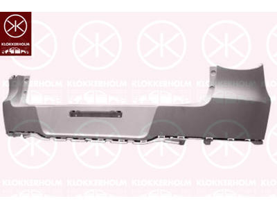 Bumper, w/primer, Rear, Upper section