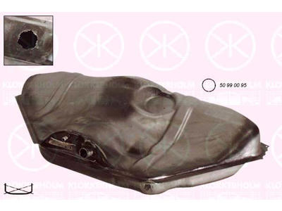 Fuel Tank, 61L, Diesel, with gaskets/seals