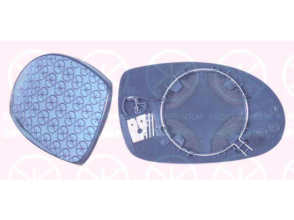 Mirror Glass, exterior mirror, Blue-tinted, Convex, Heatable, Left