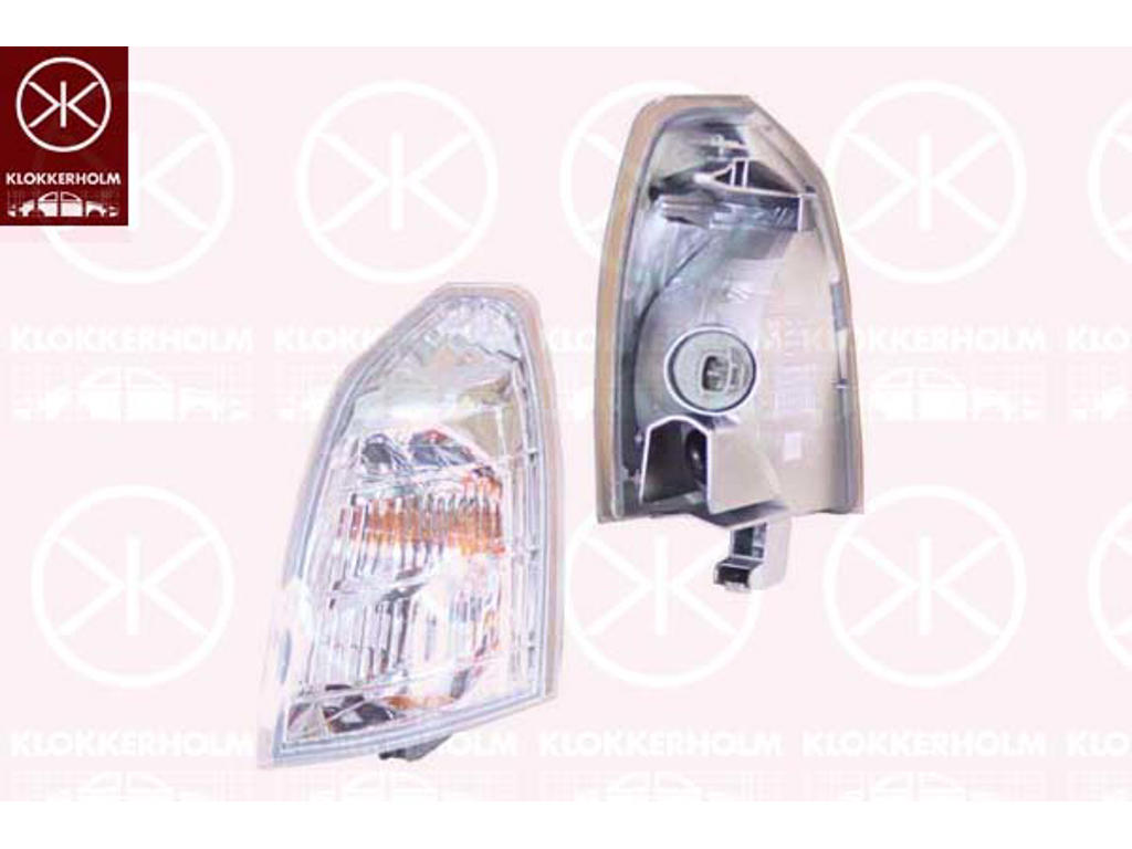 Direction Indicator, white, Left Front, not ECE approved