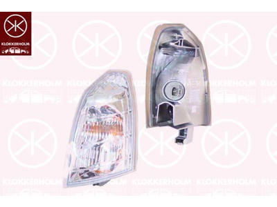 Direction Indicator, white, Left Front, not ECE approved