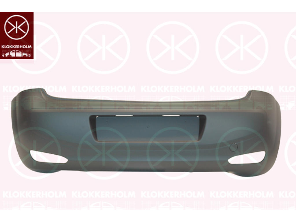 Bumper, w/primer, Rear, Vehicle Equipment Line/Variant: EASY