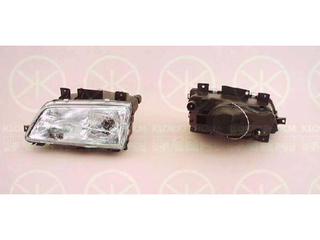 Headlight, H4, for vehicles without headlight levelling, Depo, Right, Illuminance [lx]: 17.5