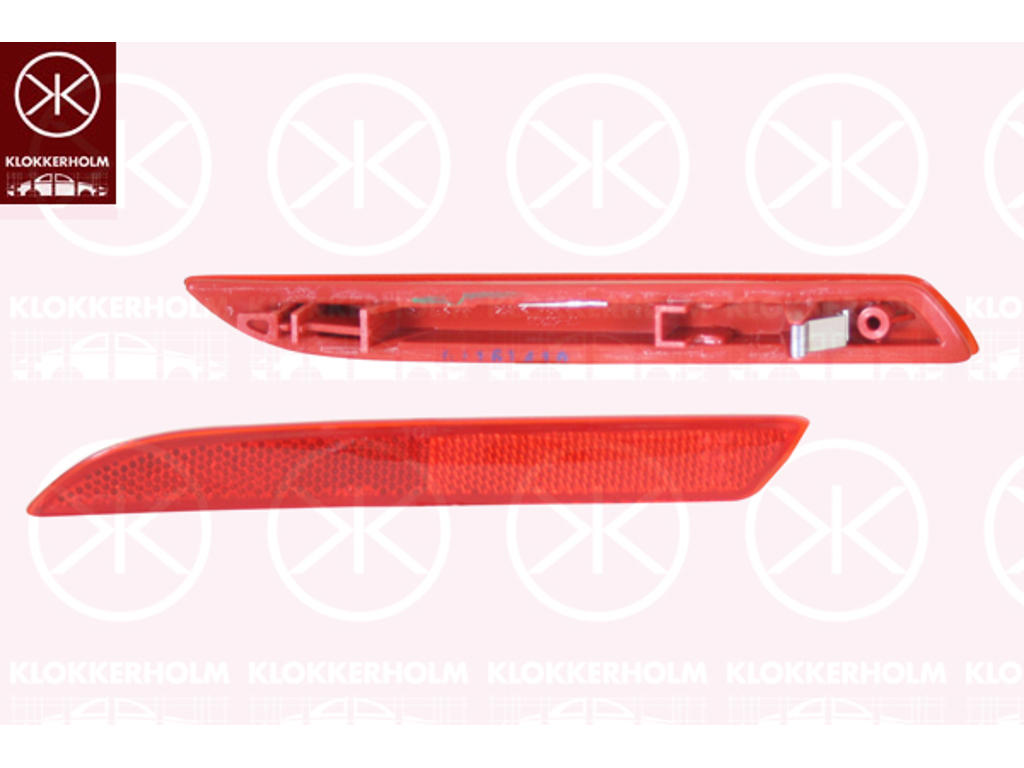 Reflector, red, Left Rear