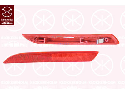 Reflector, red, Left Rear