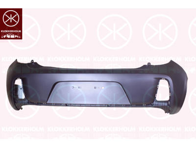 Kofanger, Standard, med hul/huller for tågelygter, bag, sort