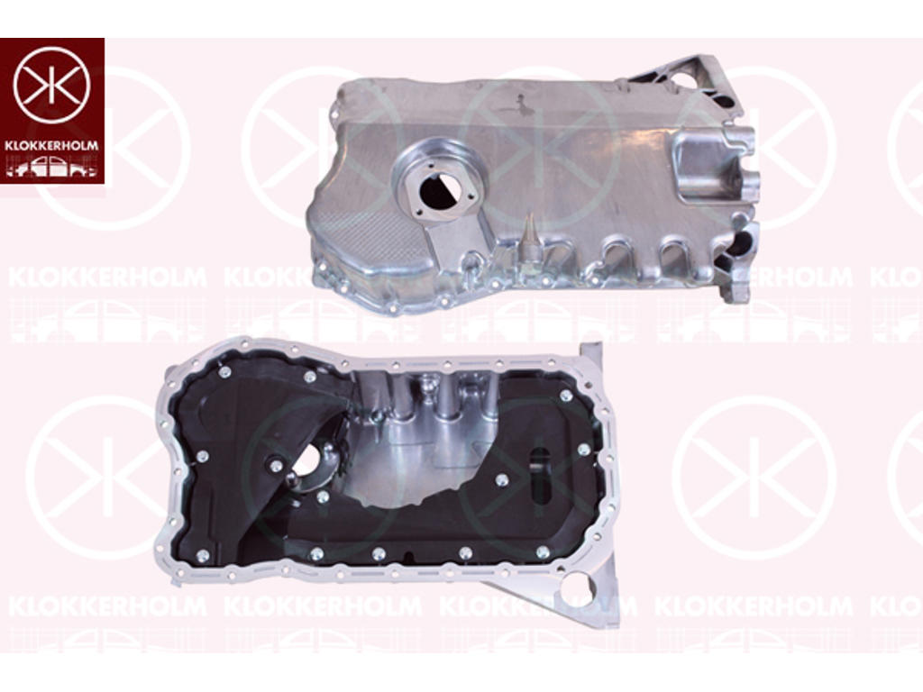 Oil Sump, Aluminium, with bore for oil-level sensor