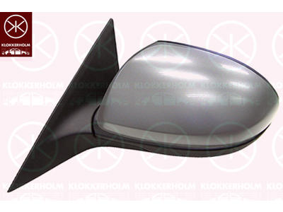 Exterior Mirror, w/primer, Electronically foldable, for electric mirror adjustment, Aspherical, Heatable, Left
