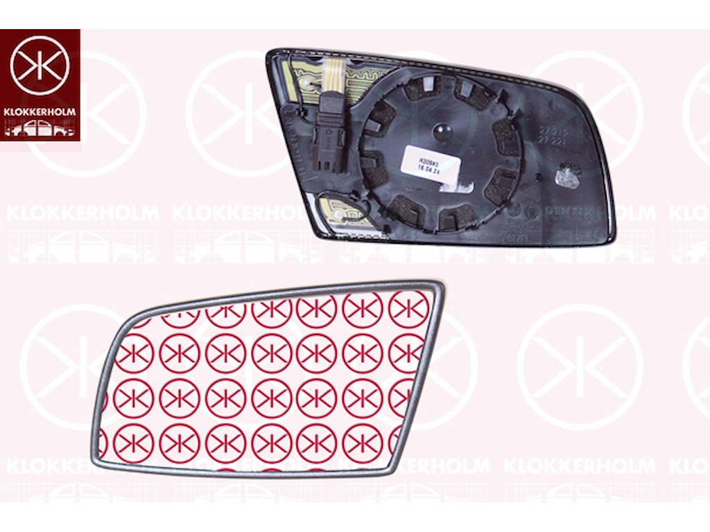 Mirror Glass, exterior mirror, Automatic dimming, Right, Heatable, Aspherical