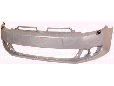 Bumper, Front, not for trim level: GTD,GTI, with hole(s) for washer nozzle, w/primer