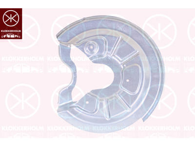 Bromssköld, Bakaxel vänster, för bromsskivediameter [mm]: 272, Diameter 1/diameter 2 [mm]: 320/65, Bosch, förzinkad
